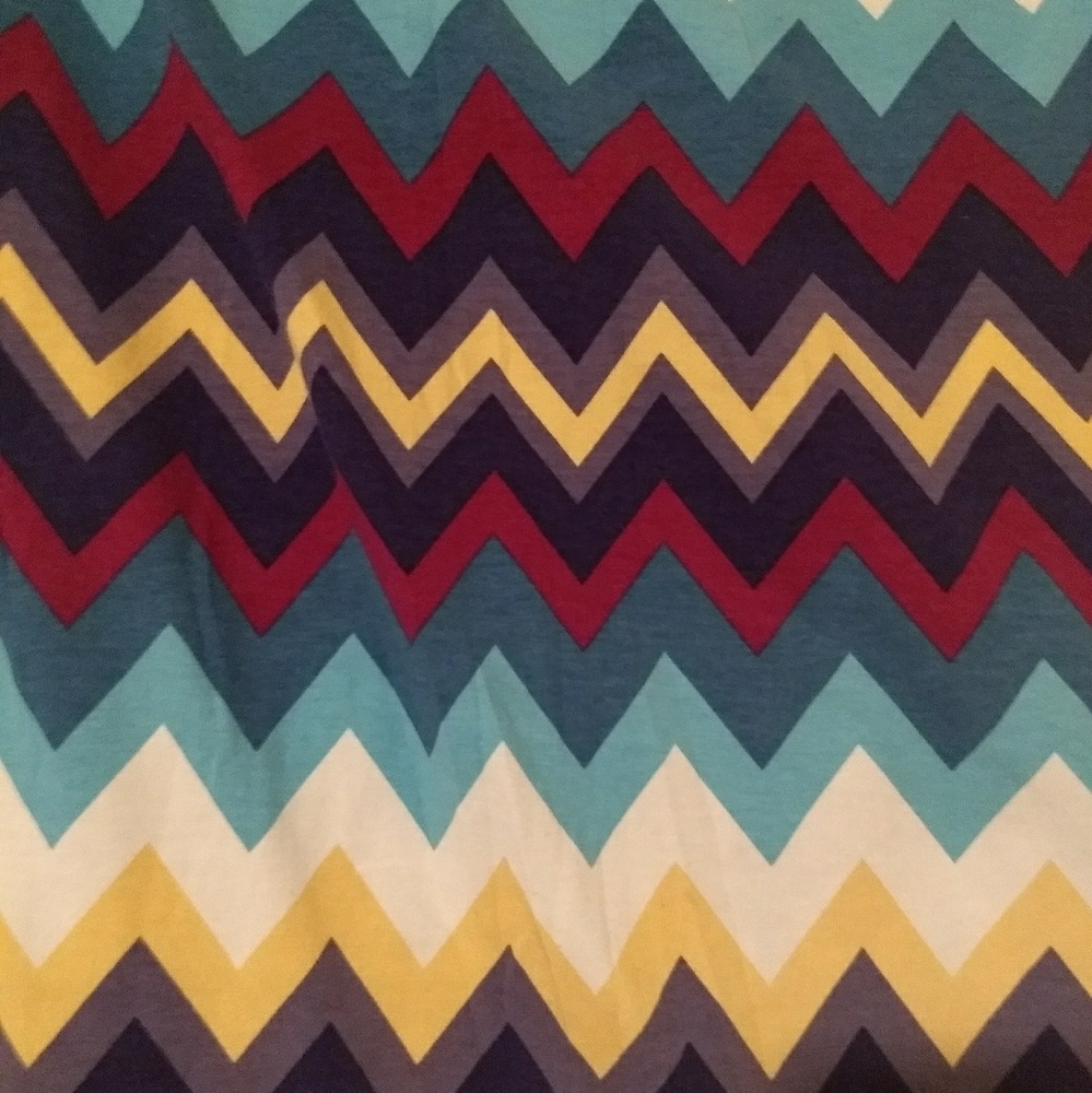 Chevron pencil skirt